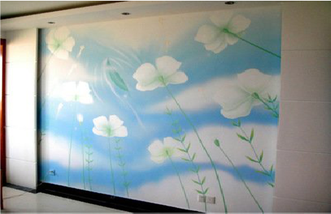 海宁画墙绘怎么画好白云的蓬松感？