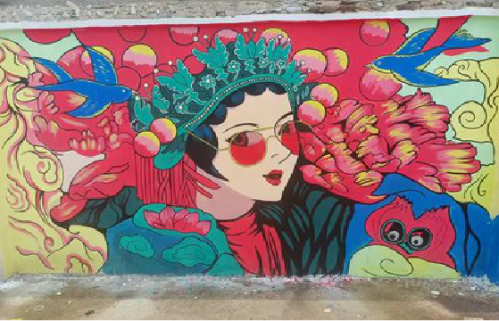 海宁墙体彩绘-网红墙