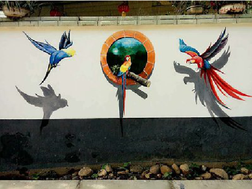 海宁视觉错位-3D墙绘设计