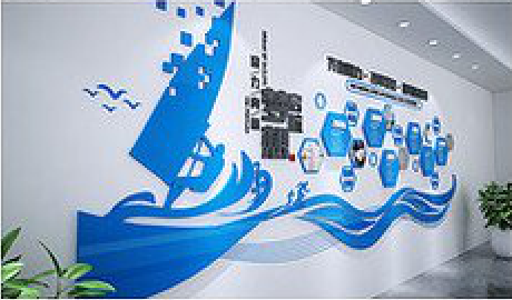 海宁海浪主题文化墙如何设计？