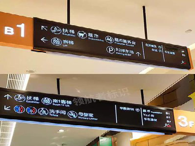 海宁如何通过商场标识牌引导客流分布？