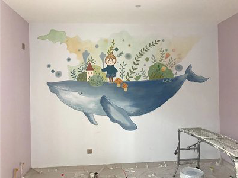 海宁手绘墙的特点及优势。